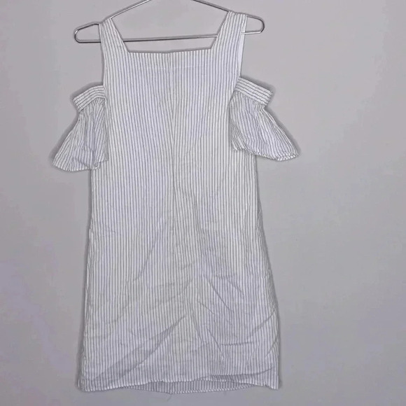 Madewell Striped Cold-Shoulder Dress Size 0 - Picture 7 of 7